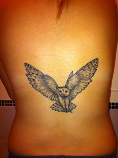 barn owl tattoo