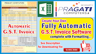 Download the GST Invoice Software created in Excel....