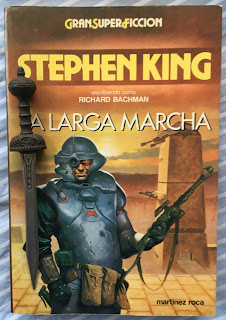 Portada del libro La larga marcha, de Stephen King