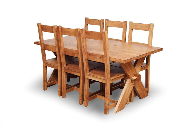 Rustic Oak Furniture Sale Dining Set