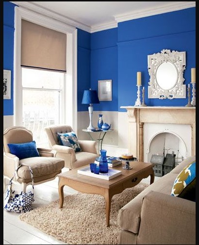 house painting pattern for living room with room blue