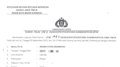 Pria Paruh Baya Warga Bogorami 1 Diduga Aniaya Siswa di Surabaya