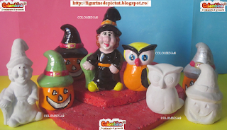 figurine ipsos de pictat dovleac halloween