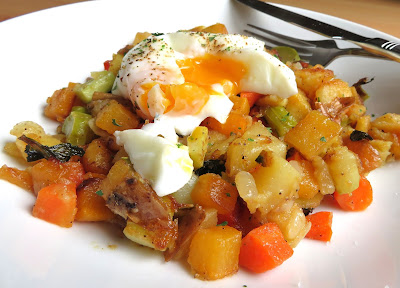 Anything Hash & Perfectly Poached Eggs