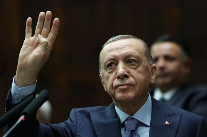 Erdogan relativizou ações do Hamas em discurso, 25 de outubro de 2023 | Murat Cetinmuhurdar/Ppo/Via REUTERS