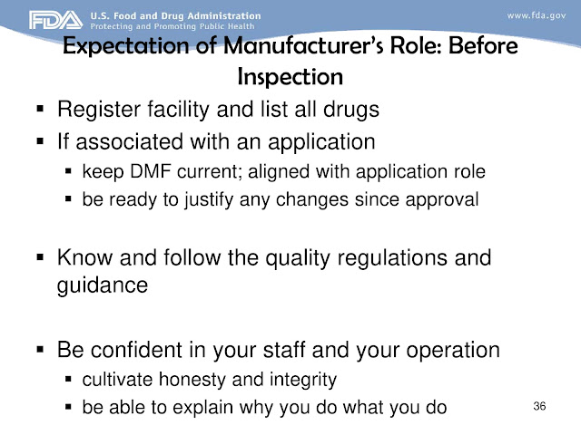 FDA Approaches to GMP Inspection Guidelines