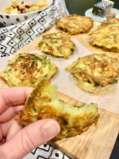 image Galettes ou paillassons de pomme de terre et haricots verts