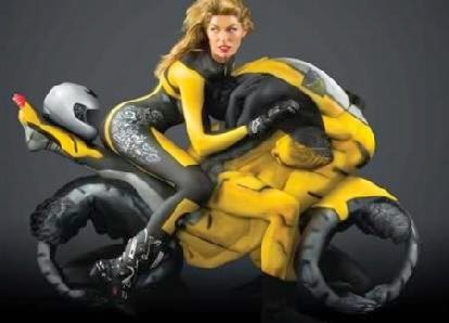 When Awesome Body Painting Meets Contortion (contortion, body