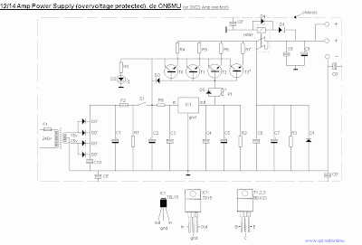 POWER SUPPLAY 13,8 Volt Schematic