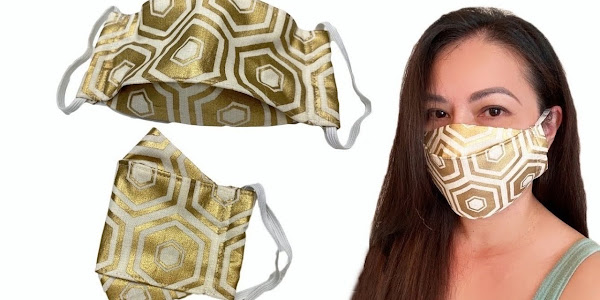 Faça e Venda - Como Costurar Máscara De Tecido Proteção Facial 3D DIY com Bolso de Filtro