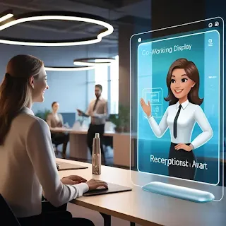 Robot working as a Receptionist