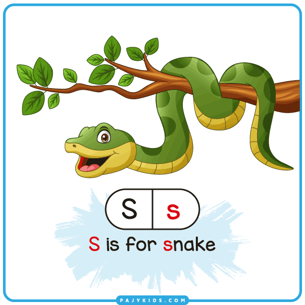 حرف s - تعليم كتابة حرف s للاطفال - طريقة تعليم كتابة حرف s للاطفال - تعليم حرف s للاطفال