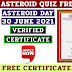 Online Quiz On Asteroid Day 2021