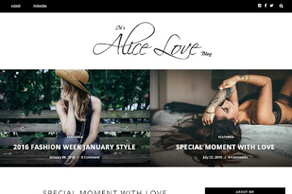 Alice - Personal Responsive Blogger Template