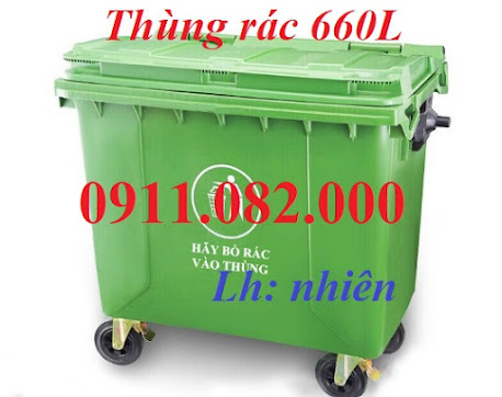 Cung cấp thùng rác gia đình, thùng rác y tế- thùng rác 120, 240l, 660l giá rẻ tại an giang-lh 091108 787878