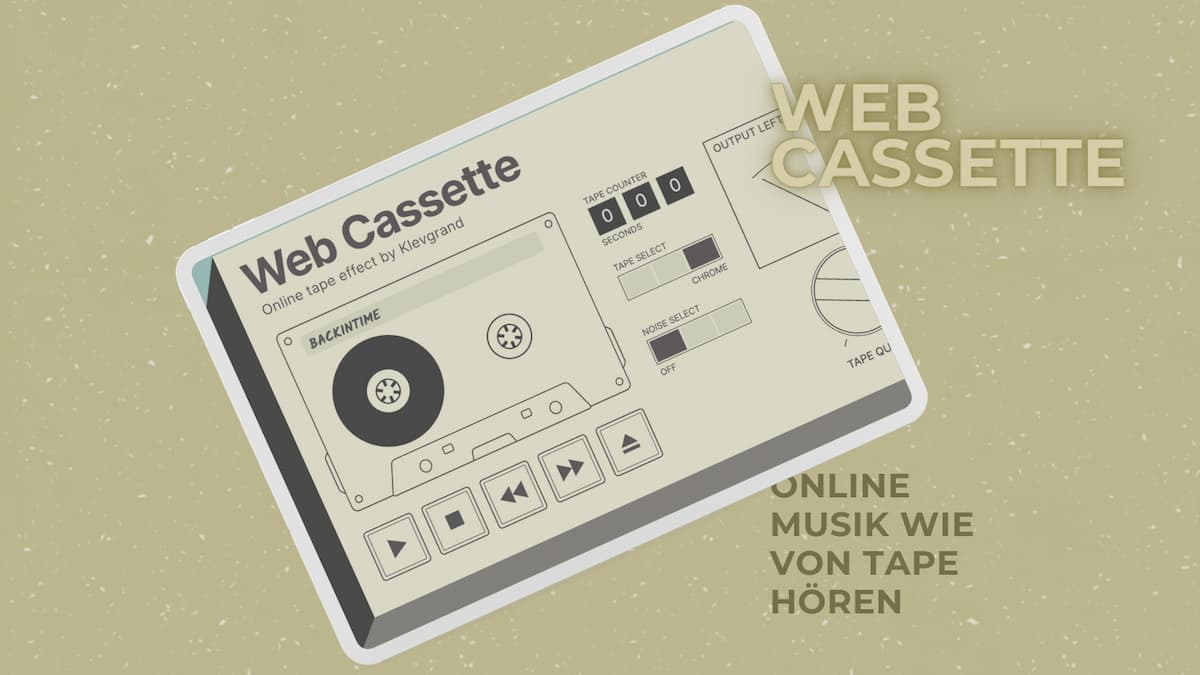 Die Web Cassette | Ein Online Tool für Musikfreunde
