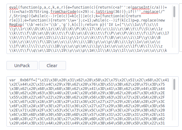 Decrypt Javascript yang terenkripsi