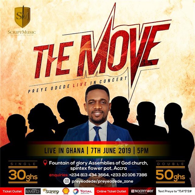 EVENT: Ghana Will Feel #THEMOVE! Preye Odede Is Coming With 7 Gospel Music Ministers! | Jun. 7th