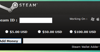 How can i add money to steam wallet