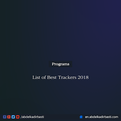 List of Best Trackers 2018