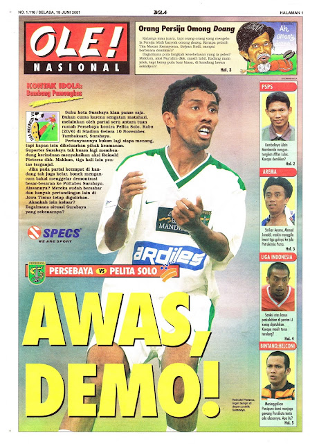 LIGA INDONESIA 2001 PERSEBAYA VS PELITA SOLO