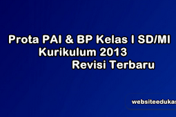 Prota PAI Kelas 1 SD/MI Kurikulum 2013 Revisi 2019