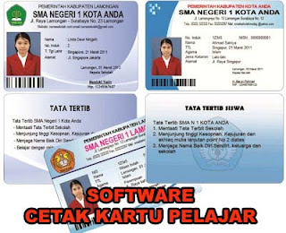 Tutorial membuat Kartu pelajar yang tebal seperti kartu ATM