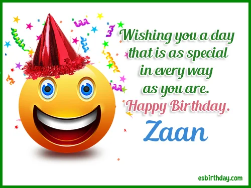 Zaan Happy Birthday