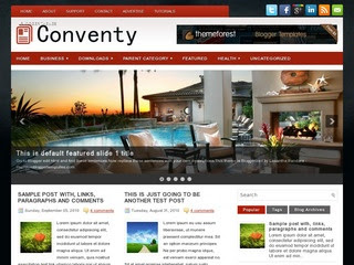 Conventy blogger template