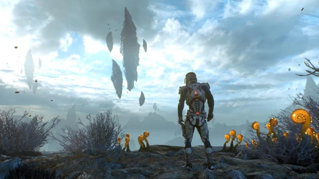 Entornos y paisajes la galaxia Andromeda en Mass Effect Andromeda, el videojuego de BioWare