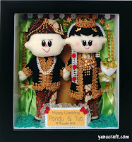 kado pernikahan boneka pengantin adat jawa tengah