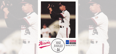 Mike Roesler 1990 Buffalo Bisons card