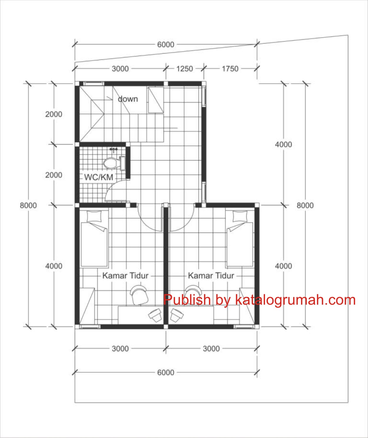 Gambar Denah Pondasi Rumah 5 Tumbak Rumahmen