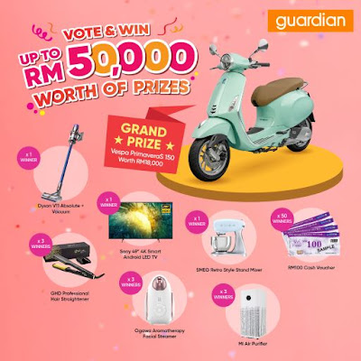 Guardian Awards 2021, Vote for Best Health and Beauty Brands, Vote & Win, Guardian, Guardian Malaysia, Heath, Beauty, Lifestyle