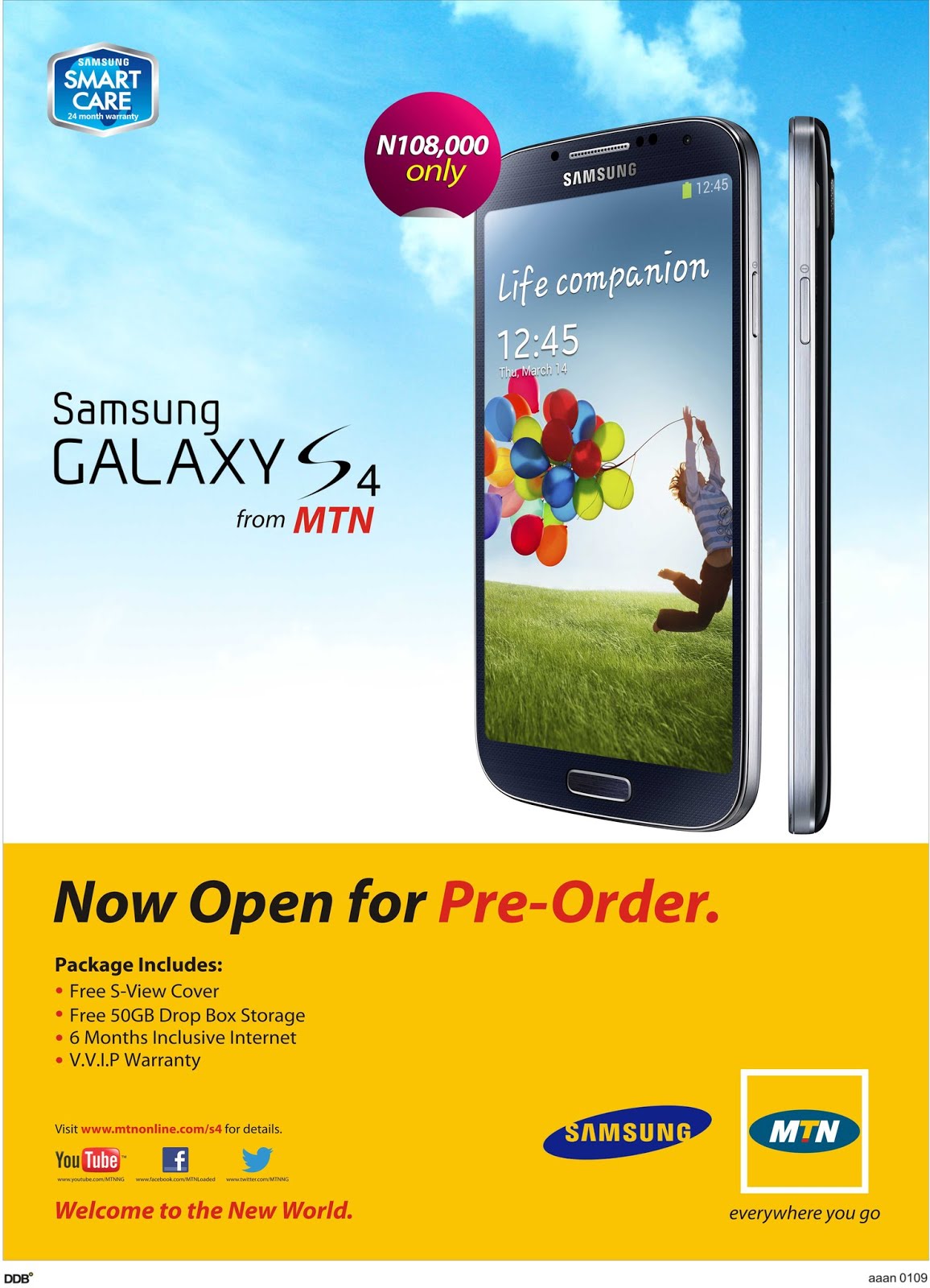 Welcome to Sod's Blog: Samsung Galaxy S4 from MTN (MTN Pre-order)