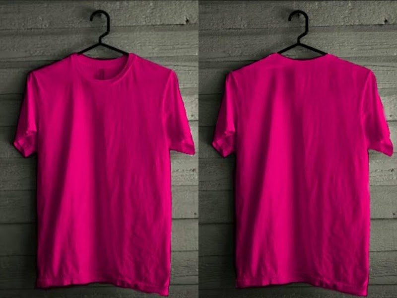 Top Terbaru 39 Kaos Polos Depan Belakang Warna Pink