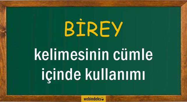 Birey İle İlgili Cümleler, Bireysel Kısa Cümle İçinde Kullanımı