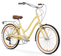 Sixthreezero EVRYjourney Women's Touring Hybrid Cruiser Bicycle, cream