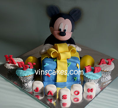 Mickey Mouse Birthday Cakes on Bandung Jakarta Online Cakes Shop  3d Mickey Mouse Cake For Jason