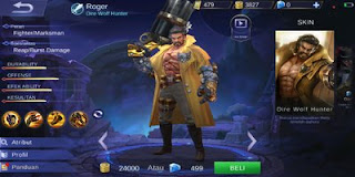 Hero yang satu ini terbilang yang terkuat dengan  Update, Set Build Item Emblem, Ability, Gear Roger Terbaik