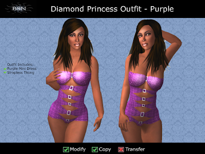 BSN Diamond Princess Outfit - Purple