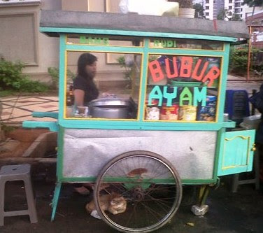 desain gerobak bubur ayam terbaru