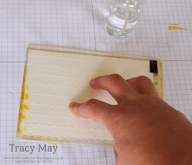 Stampin' Up embossing folder watercolour background technique Tracy May card making ideas