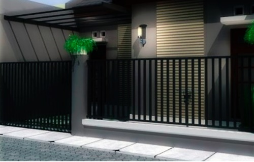 Desain Pagar Rumah Minimalis Sederhana