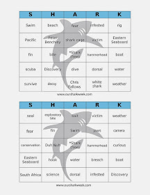  FREE Printable Shark Week Bingo