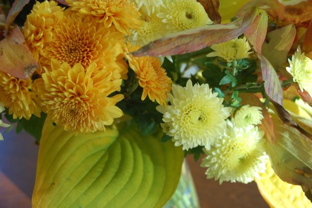 herfst boeket met chrysanten