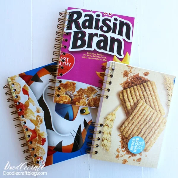 Take some old cereal boxes and make the perfect notebooks using the Cinch binding tool. 