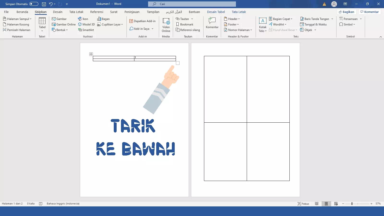 Cara Membuat 1 Halaman Menjadi 4 Bagian Di Word Shalaman