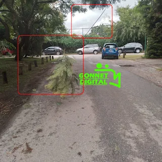 Cable suelto señalado por vecinos en Gonnet