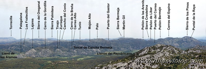 Nueve picos de la Sierra del Endrinal